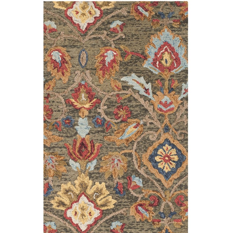 SAFAVIEH, Handmade Marietje Blossom French Country Wool Area Rug