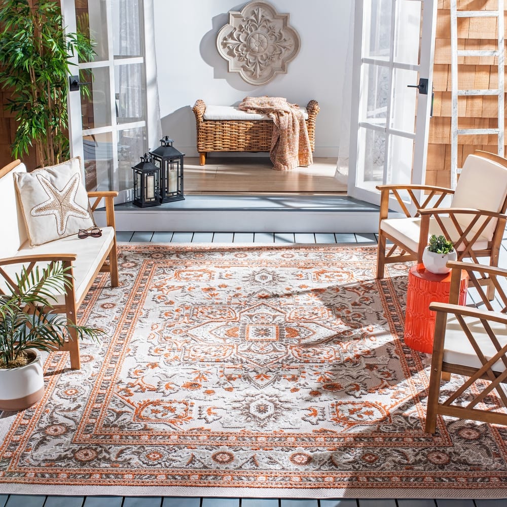 SAFAVIEH Cabana Alise Indoor/ Outdoor Waterproof Patio Rug
