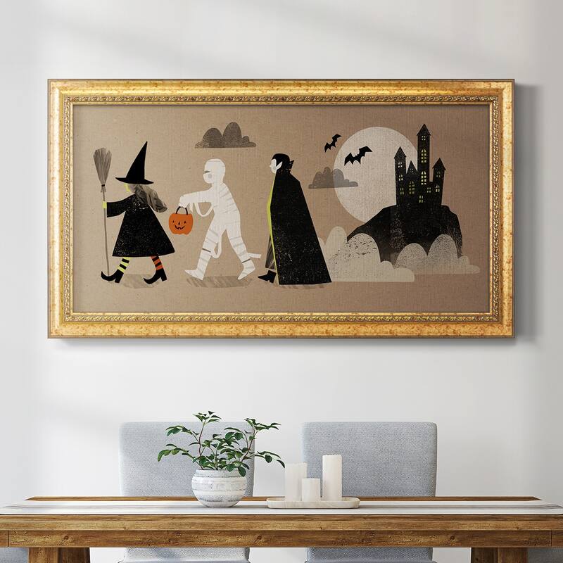 Graphic Halloween Collection D Premium Framed Canvas- Ready to Hang
