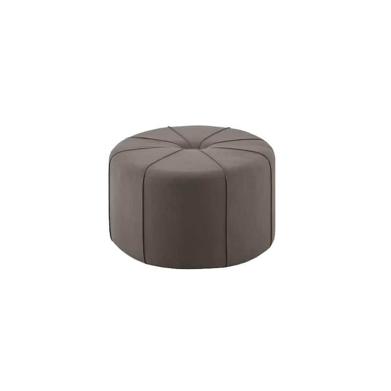Madison Park Aberdeen Upholstered Tufted Oval Oversized Ottoman