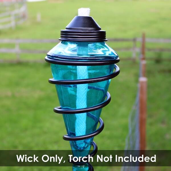 Sunnydaze Replacement Fiberglass Wicks for Outdoor Tiki Torches and Lamps, Set of 12 Sunnydaze Replacement Fiberglass Wicks for Outdoor Tiki Torches and Lamps, Set of 12