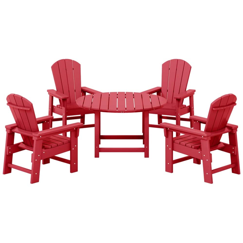 Laguna Kids Adirondack 5-Piece Round Table Dining Set