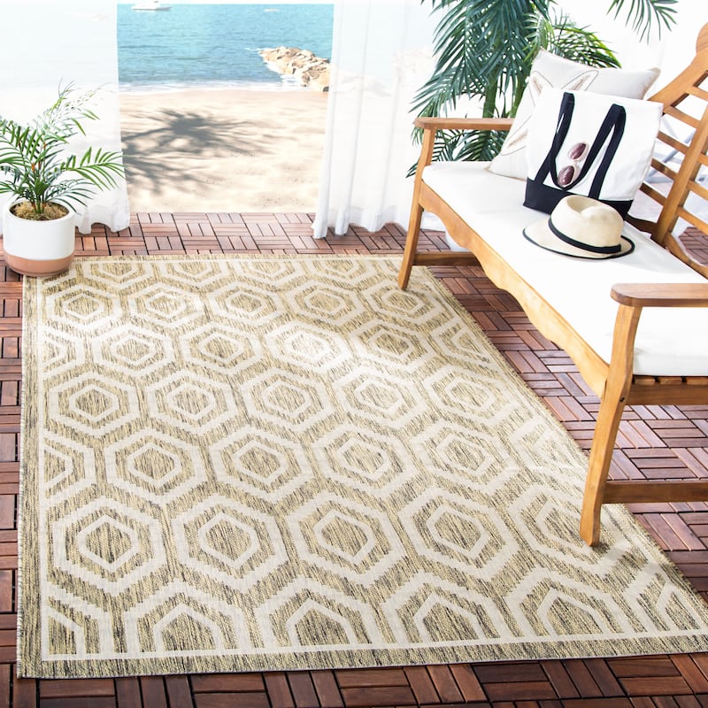 SAFAVIEH Courtyard Carolee Indoor/ Outdoor Patio Backyard Rug