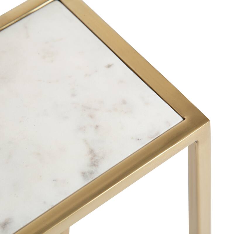 Kate and Laurel Jaspur Square Metal End Table