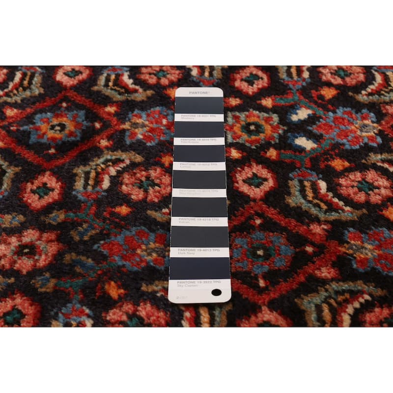 ECARPETGALLERY Hand-knotted Andelz Navy Wool Rug - 3'9 x 10'5