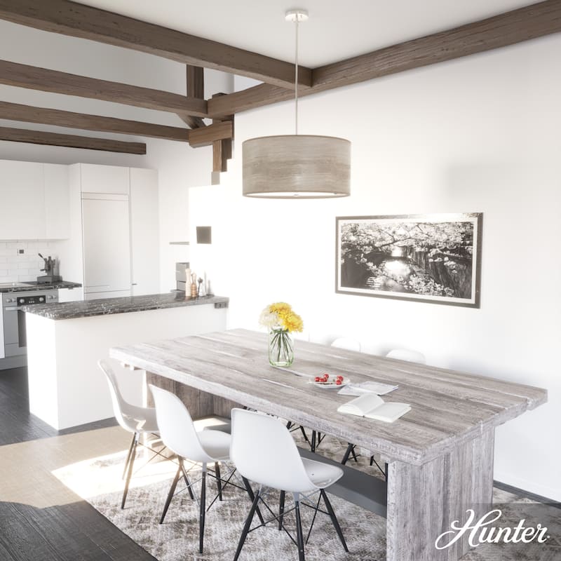 Hunter Solhaven Drum Pendant Light