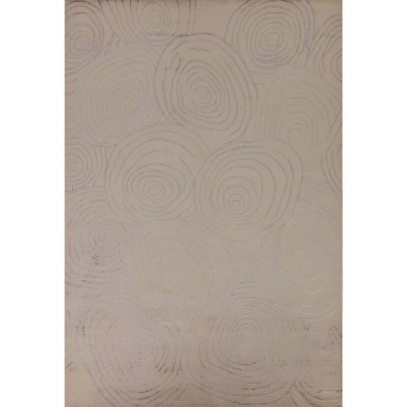 Gabbeh Oriental Area Rug Hand-Knotted Wool Carpet - 5'11" x 8'7"