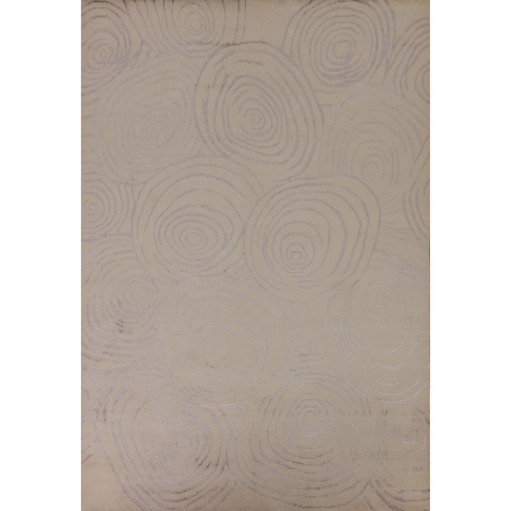 Gabbeh Oriental Area Rug Hand-Knotted Wool Carpet - 5'11" x 8'7"