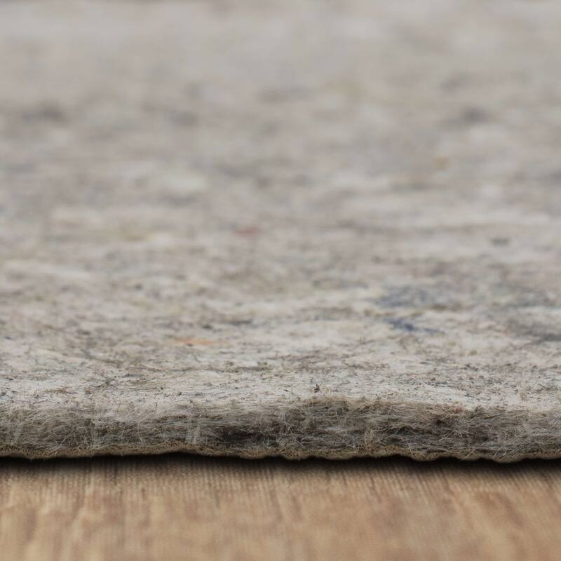 Mohawk Home Non Slip Rug Pad 1/4" Inch Thick Felt Cushion Reversible Extra Grip - Grey