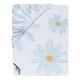 preview thumbnail 7 of 7, Lambs & Ivy Sweet Daisy Blue/White 3-Piece Floral Baby Crib Bedding Set