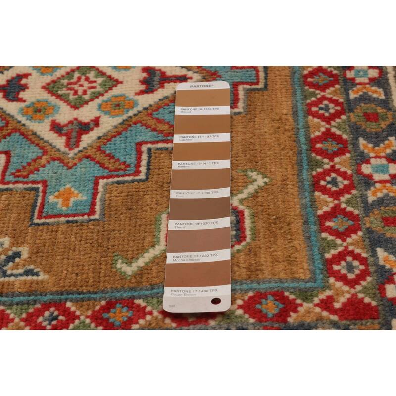 ECARPETGALLERY Hand-knotted Uzbek Ghazni Brown Wool Rug - 3'2 x 4'10