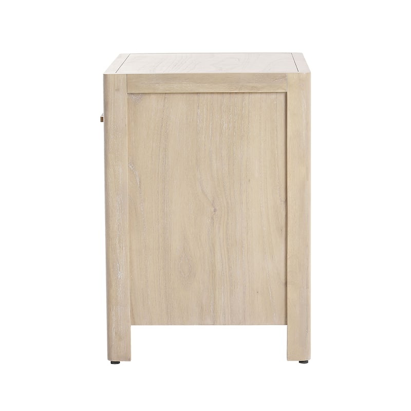 NPD Furniture Trevin Nightstand with 1 Drawer and Open Shelf