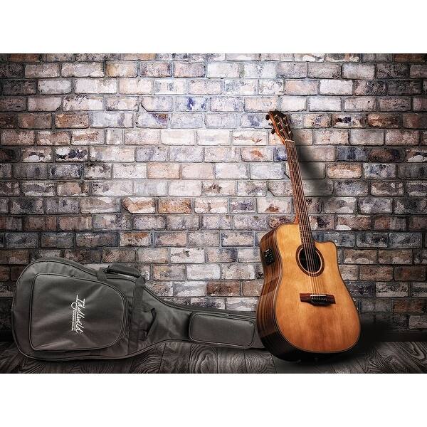 Solid Top Acoustic Electric Guitar - Shop Monoprice Solid Top Acoustic Electric Guitar Cedar With Fishman Pickup Tuner And Protective Gig Bag Idyllwild Series Overstock 18806070