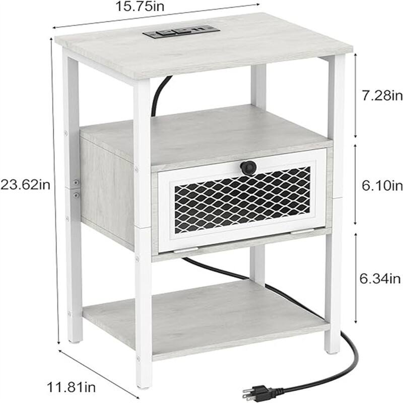 Nightstand with Charging Station