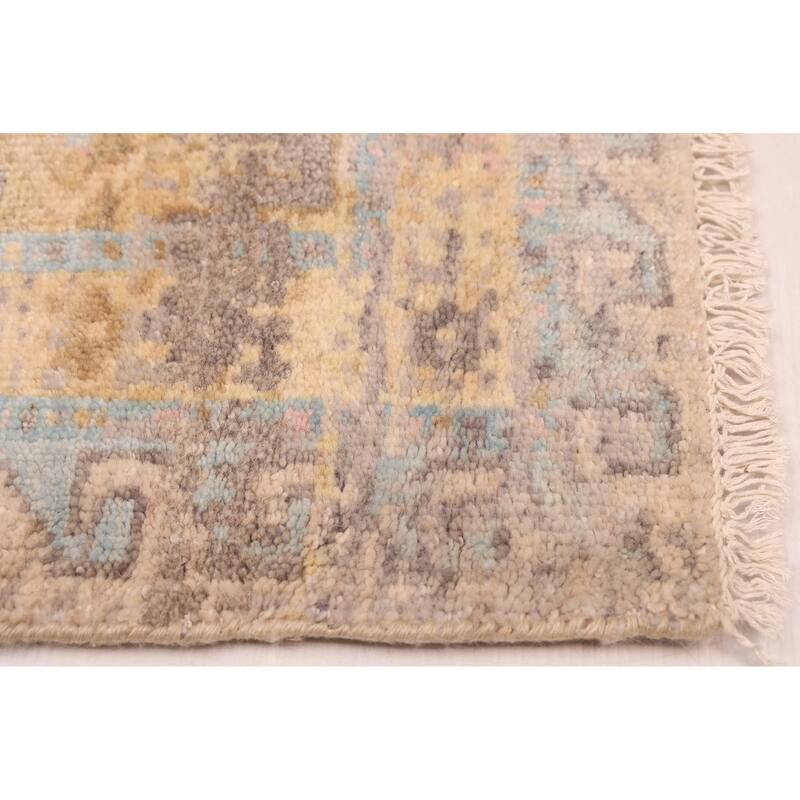 ECARPETGALLERY Hand-knotted Jules Serapi Ivory Wool Rug - 7'11 x 9'11