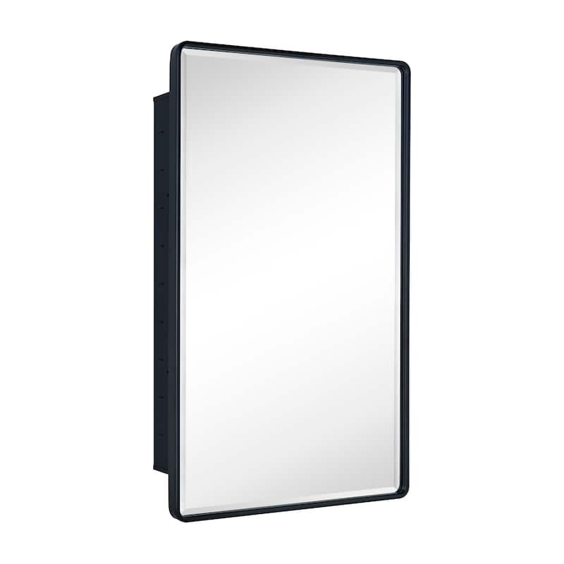 Farmhouse Recessed Metal Bathroom Medicine Cabinets with Mirror