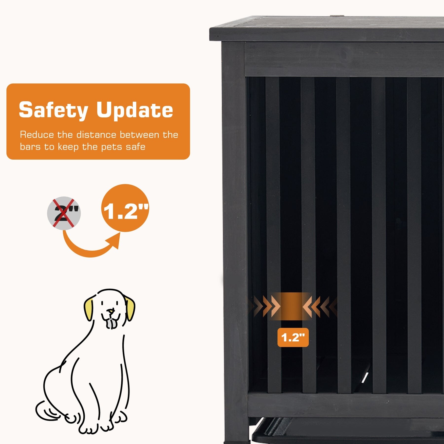 Dog cage b sales and m