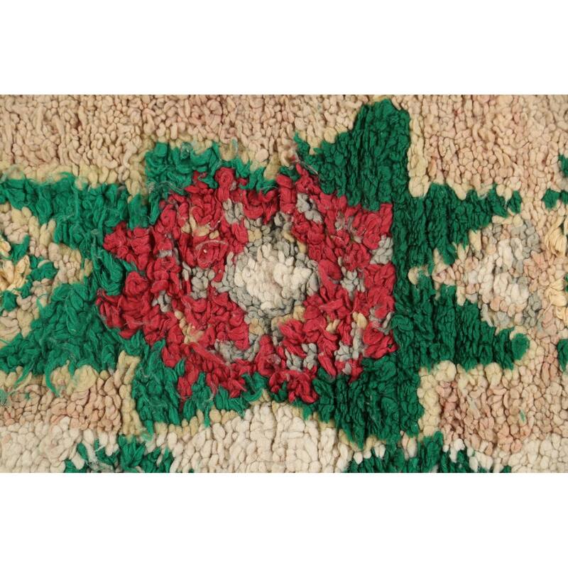 Decorative Tribal Moroccan Oriental Area Rug Wool Handmade Carpet - 5'8" x 9'7"