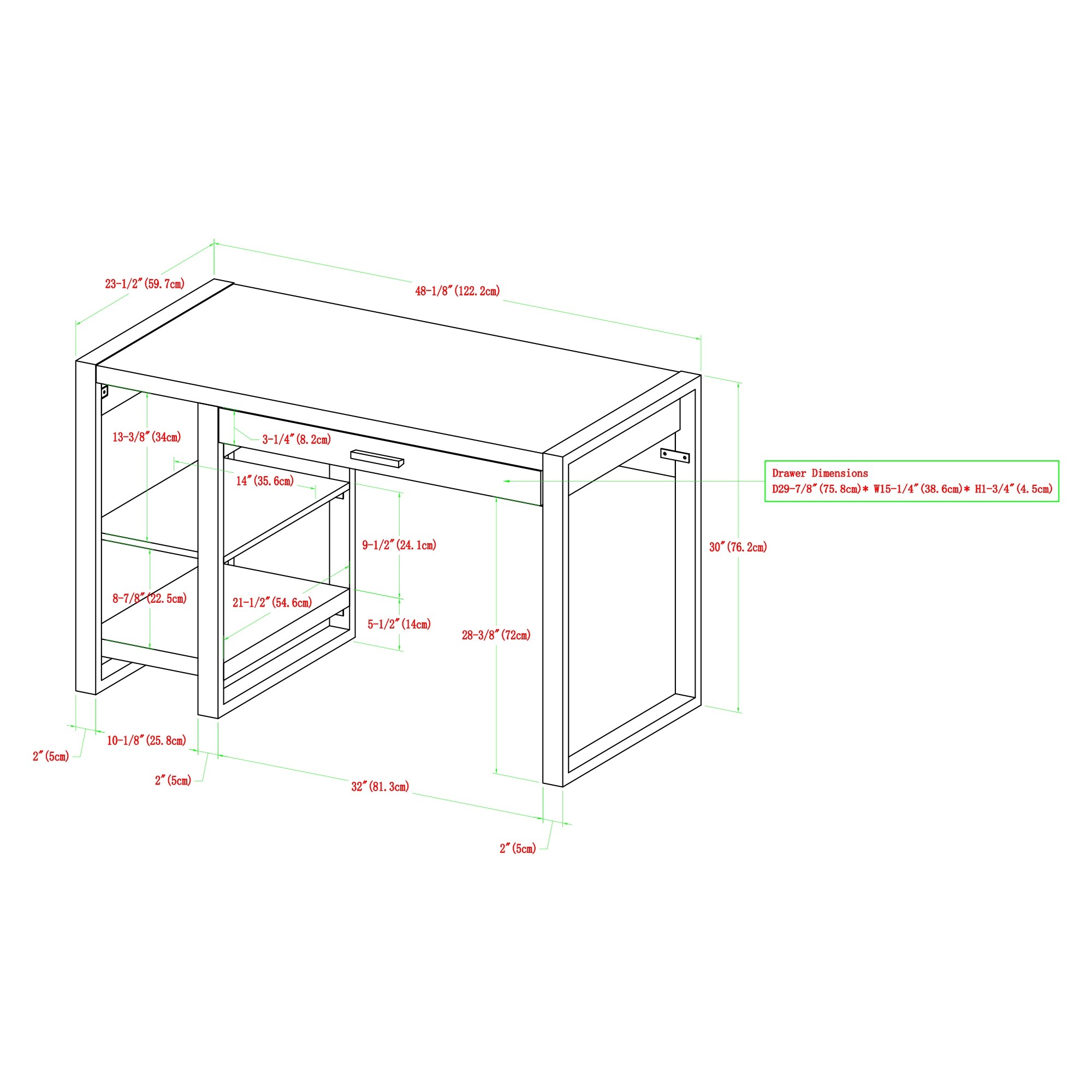 Shop Black Friday Deals On Carbon Loft Nesmith 48 Inch Urban Computer Desk Overstock 23122908 Charcoal