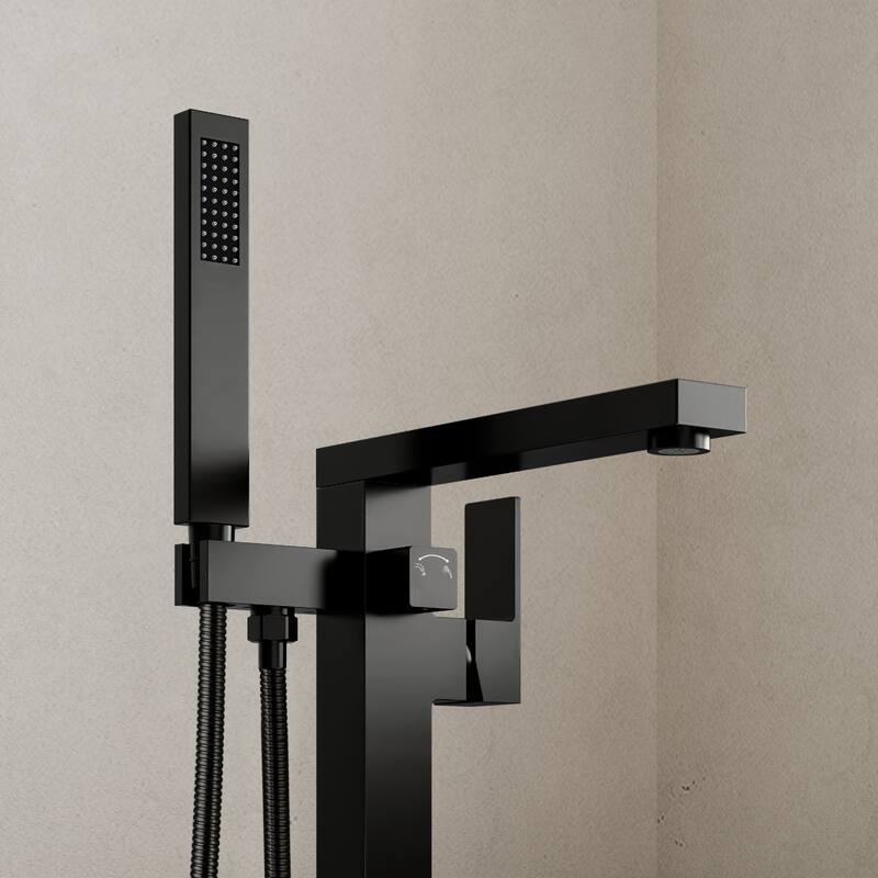 Single-Handle Claw Foot Freestanding Tub Faucet With Hand Shower