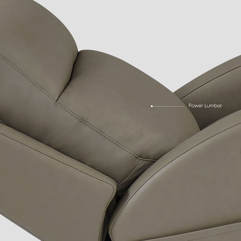 39''W Genuine leather Triple-Power Reclining with Extendable Footrest and USB/USB-C Ports