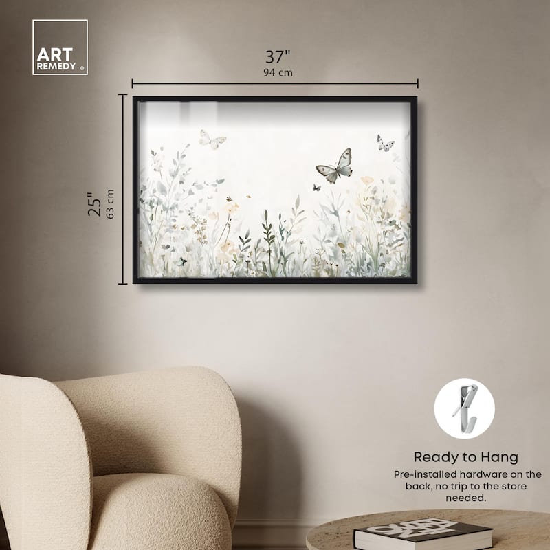 Butterfly Field Shadowbox by Art Remedy
