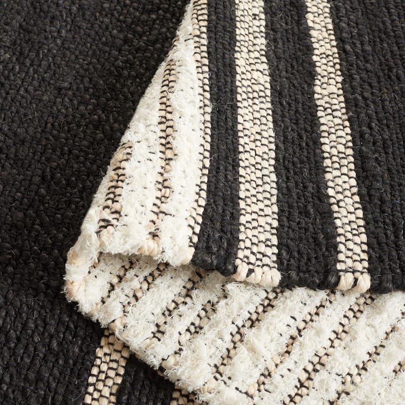 SAFAVIEH Handmade Natural Fiber Liina Boho Stripe Cotton &