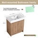 preview thumbnail 22 of 42, ARTCHIRLY 24/30 Inch Bathroom Vanity with Sink, Freestanding Bathroom Vanity with Soft Close Door and Adjustable Shelf