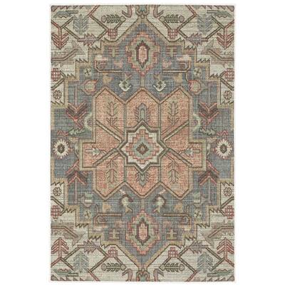Vista Home Calla Tribal Blue/ Multi Indoor/Outdoor Area Rug