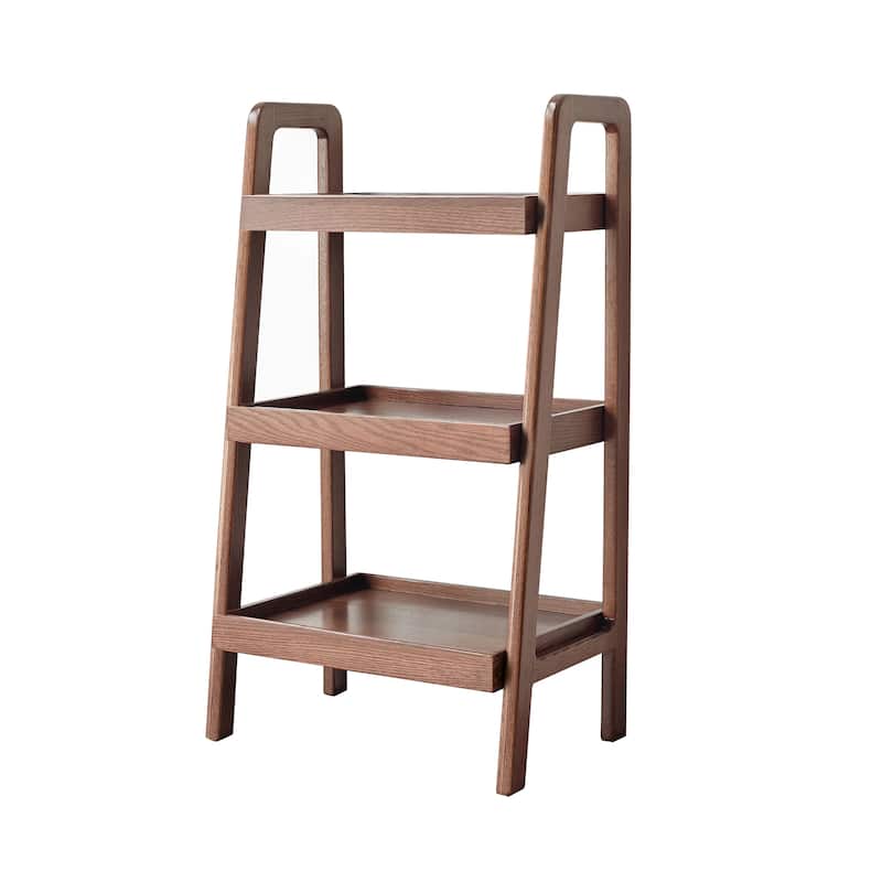 Classic Solid Wood Storage Organizer, 3-Tier Beech Shoe Rack for Entryway