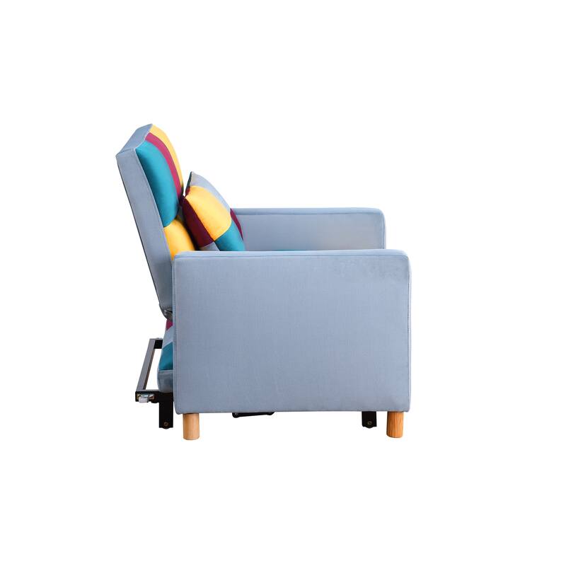 Convertible Sleeper Sofa Chair Bed, Adjustable Chair with Pillow, Multi-Functional Sleeper Chair