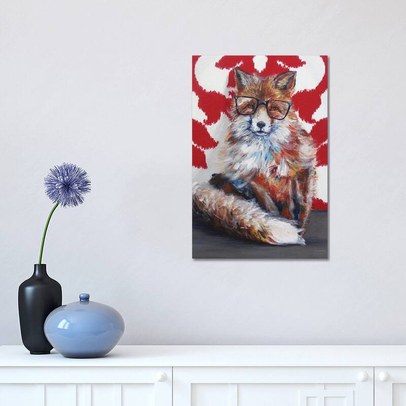iCanvas "Foxie" by Kamdon Kreations Canvas Print - 18x12x1.5