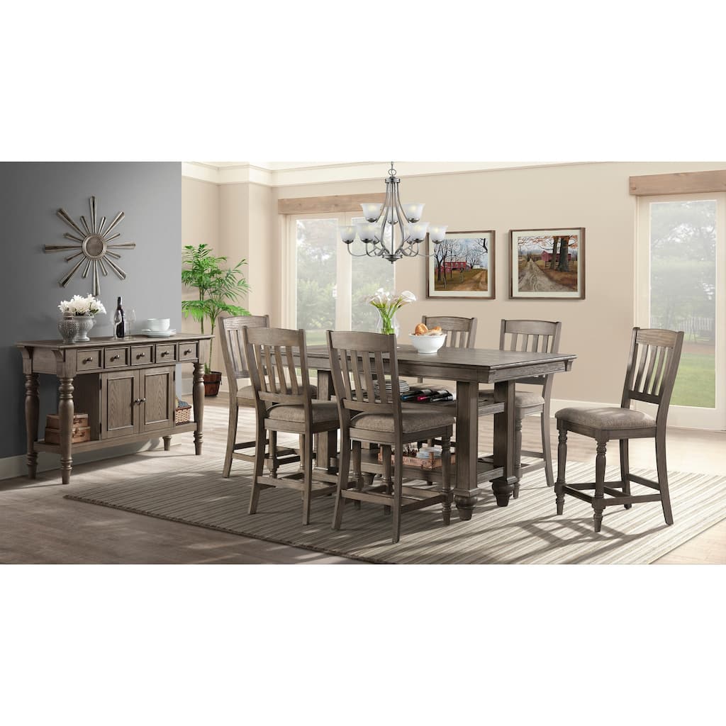 Balboa Park Roasted Oak Chairs with Cushion Seat (Set of 2)