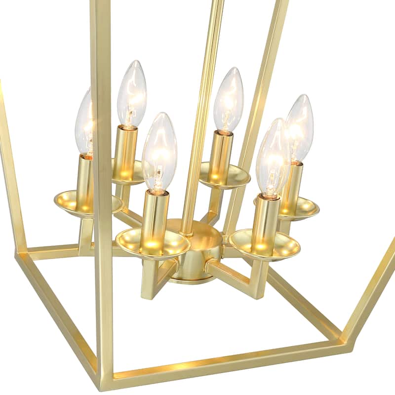 6 - Soft gold Light Pendant - 16"x16"x24"