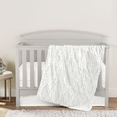 Lush Decor Baby Avon Embellished Soft Baby/Toddler 3 Piece Bedding Set - 50" x 36"