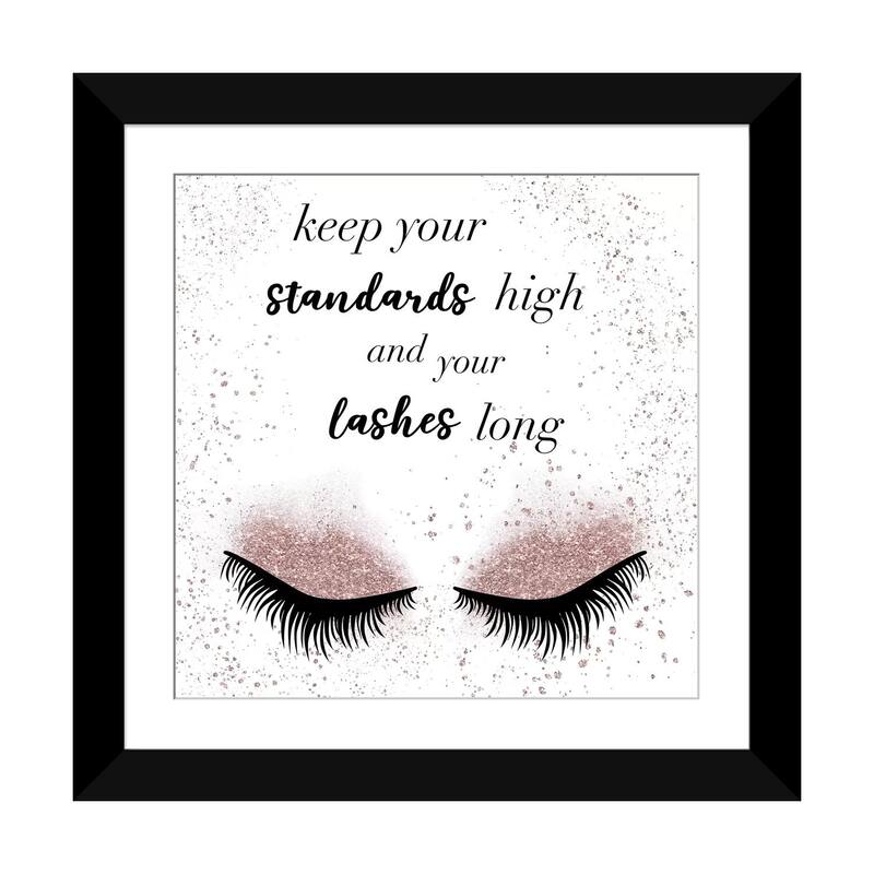 iCanvas "Lashes Long" by Natalie Carpentieri - Black - 24x24x1