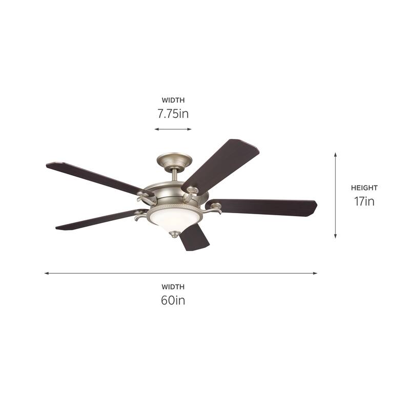 Kichler Lighting Rise 60 inch Integrated LED Indoor Ceiling Fan