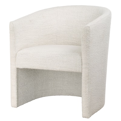 Uttermost Encompass White Fabric Dining Chair - 28'' H X 26.25'' W X 30.75'' D
