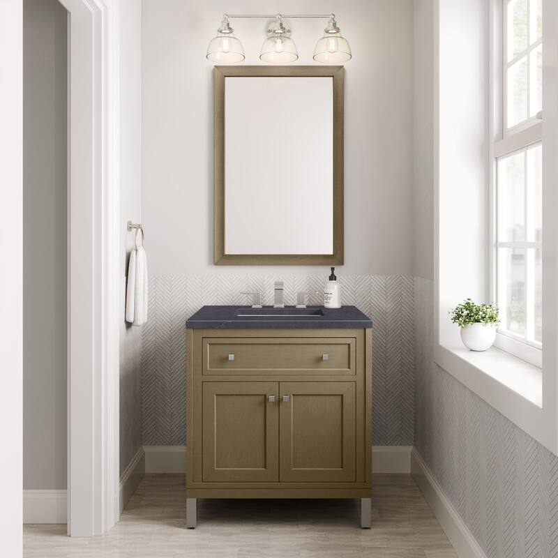 Chicago 30" Single Vanity, Walnut Whisper