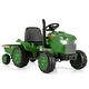 preview thumbnail 19 of 26, 12V Kids Ride On Tractor with Trailer and Remote Control - 49” x 23” x 24” (L x W x H)