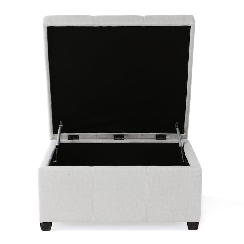 Carlsbad Tufted Square Storage Ottoman by Christopher Knight Home