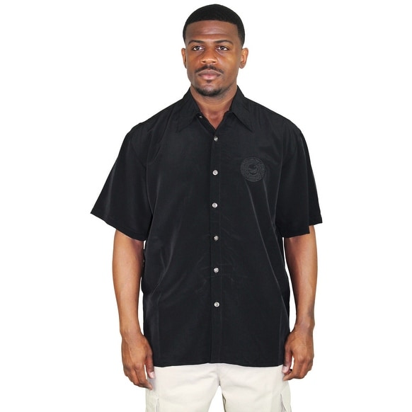 Moda Essentials Assorted Men's Short Sleeve Button Up Shirt Floral Hawaiian Silk