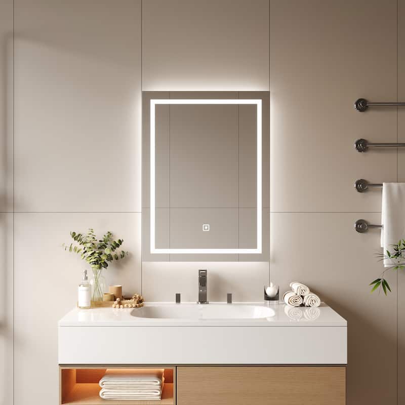 Smart Dimmable LED Bathroom, Vanity Mirror with Touch Switch - 32" * 24"