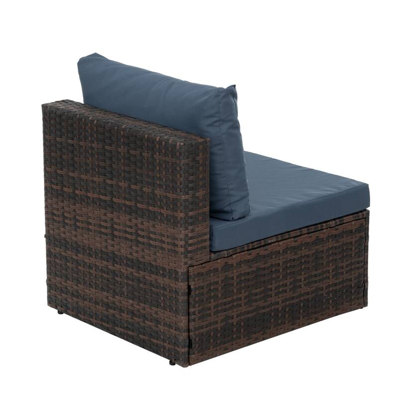Outdoor Wicker Weaving Conversation Combo Set of 5