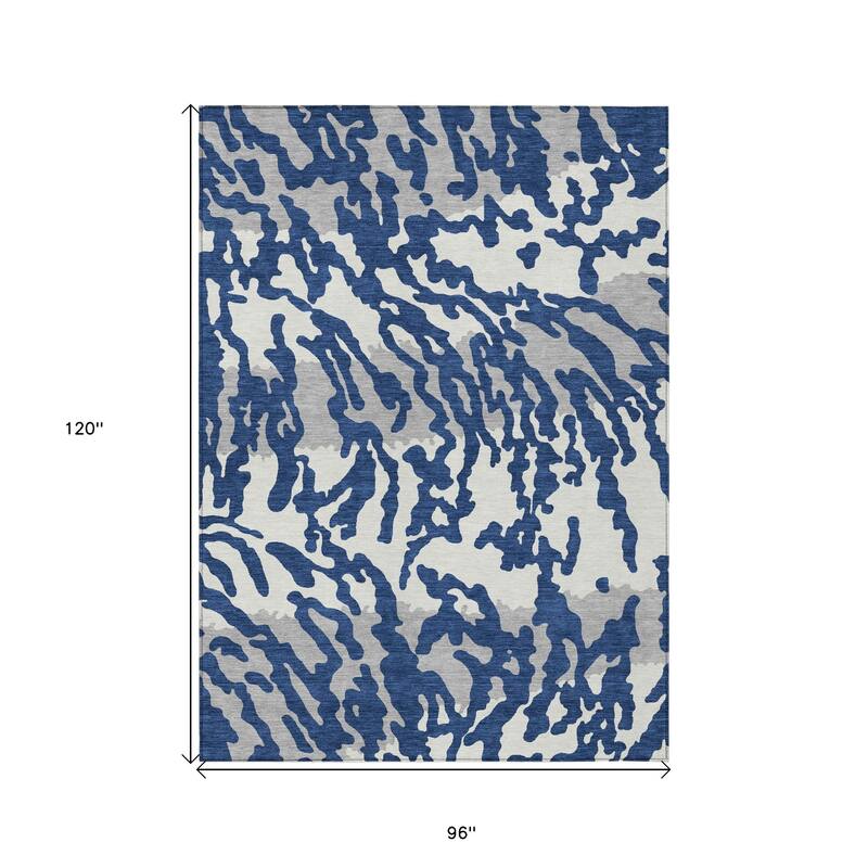 HomeRoots Animal Print Transitional Rectangle Outdoor Rug