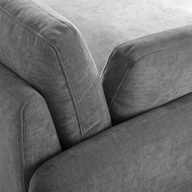 Oversized Chenille Single Sofa Chair, Wide and Deep Seat Accent Chair