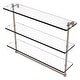 preview thumbnail 32 of 32, Allied Brass 16 Inch Triple Tiered Glass Shelf with Integrated Towel Bar