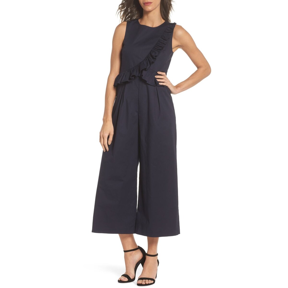 chelsea28 faux wrap jumpsuit