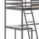 preview thumbnail 59 of 60, Traditional Wood Slat Loft Bed with Integrated Desk & Ladder