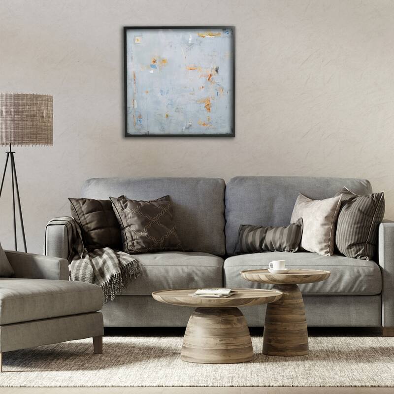 Stupell Abstract Grey & Accents Framed Giclee Art Design By Jodi Major